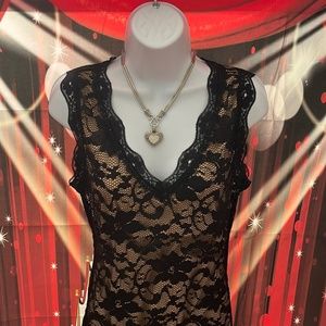 Sexy lace dress with liner